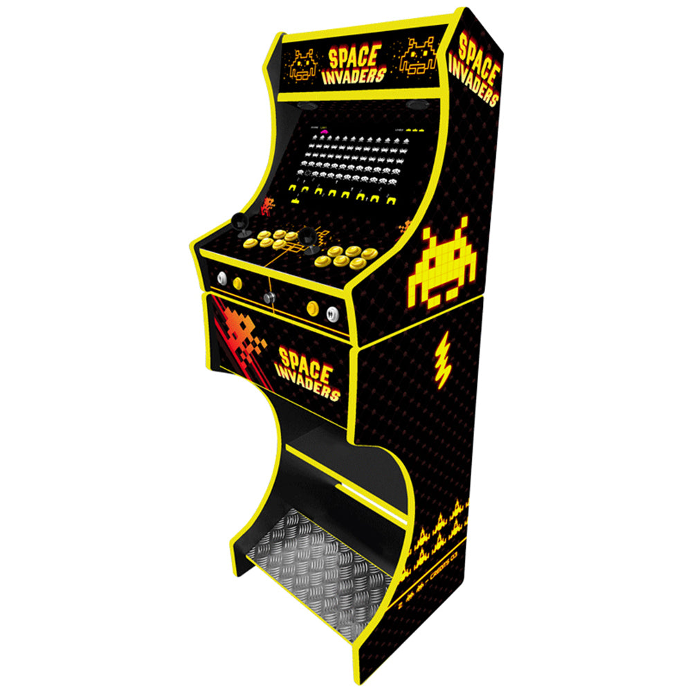 Space Invaders v2 arcade machine – side cabinet artwork view