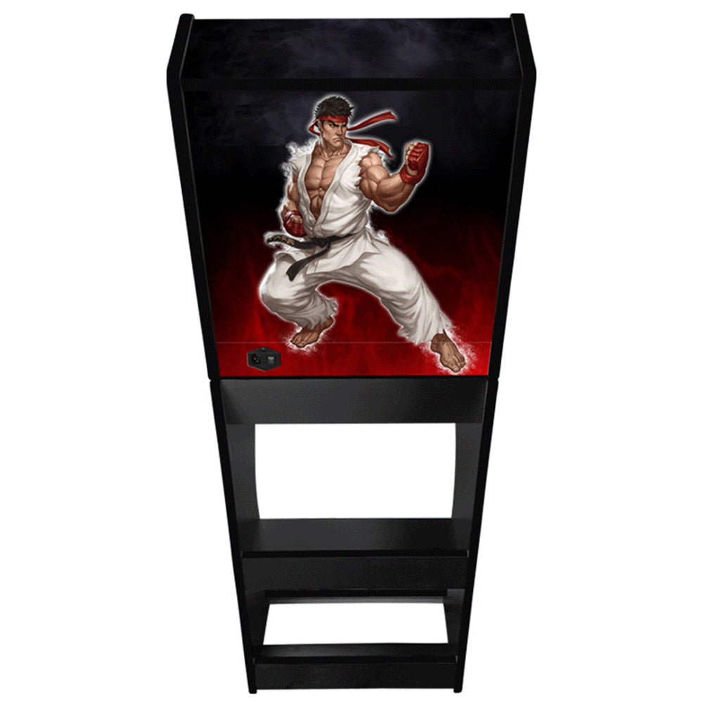 Street Fighter v1 arcade cabinet right-side artwork view