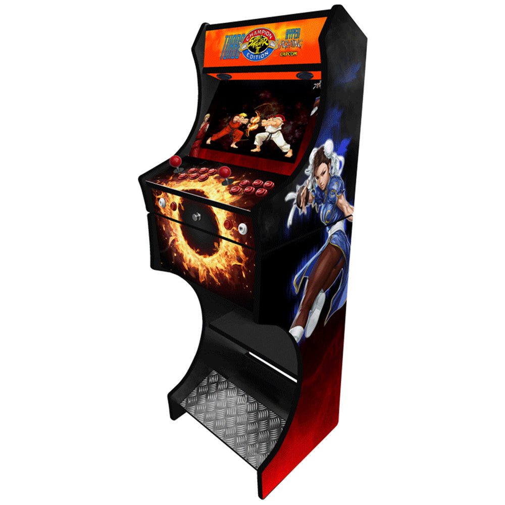 Street Fighter v1 arcade machine two-player control panel