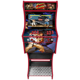 Street Fighter v2 arcade cabinet left-side artwork view