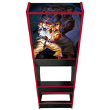 Street Fighter v2 arcade cabinet right-side artwork view