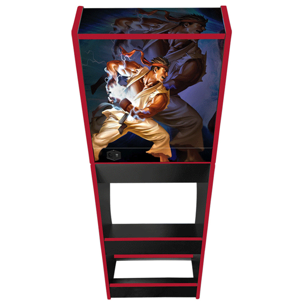 Street Fighter v2 arcade cabinet right-side artwork view