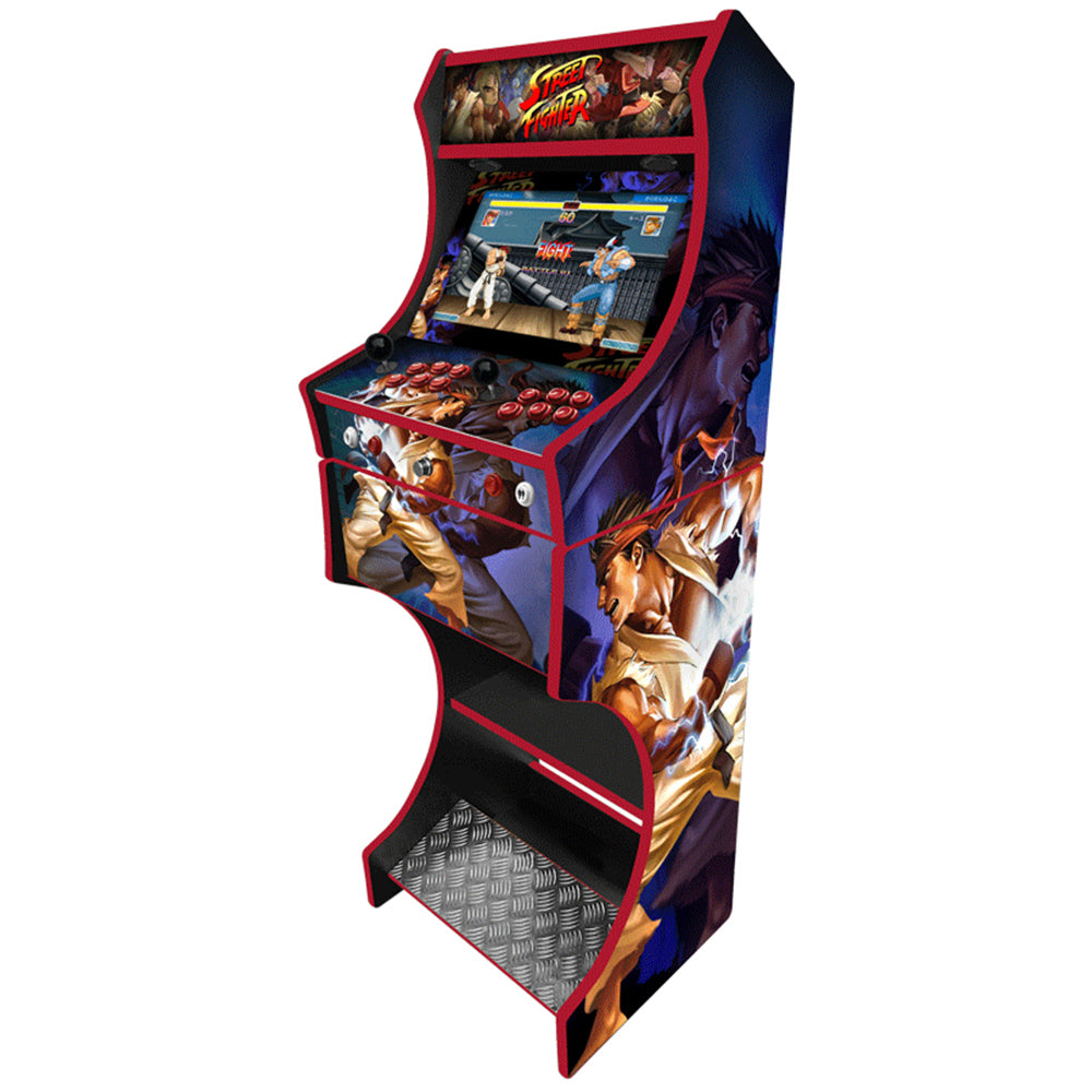 Street Fighter v2 arcade machine two-player control panel