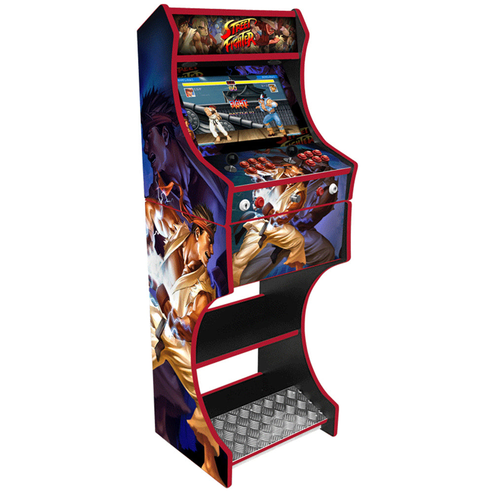 Street Fighter v2 two-player arcade machine front view