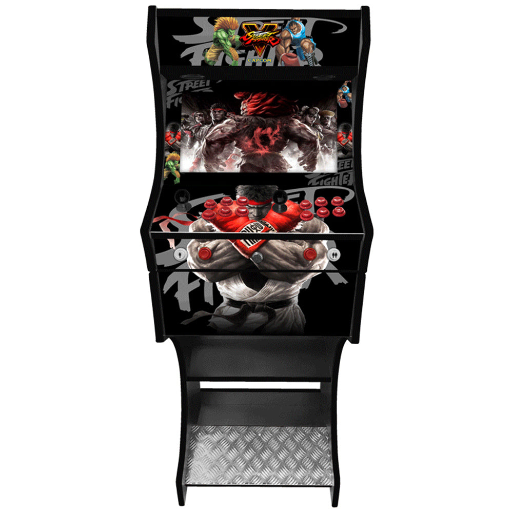 Street Fighter v3 arcade cabinet left-side artwork view