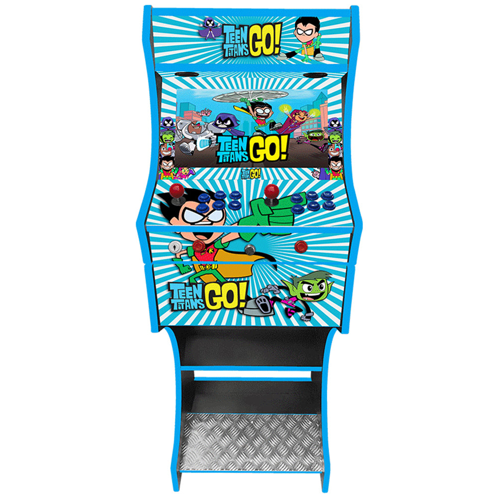 Teen Titans arcade cabinet left-side artwork view