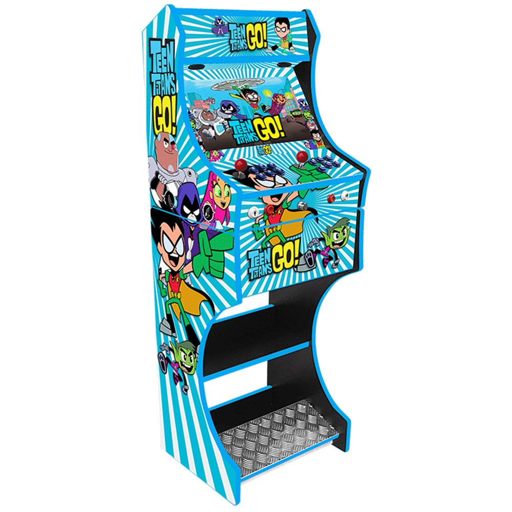 Teen Titans two-player arcade machine front view