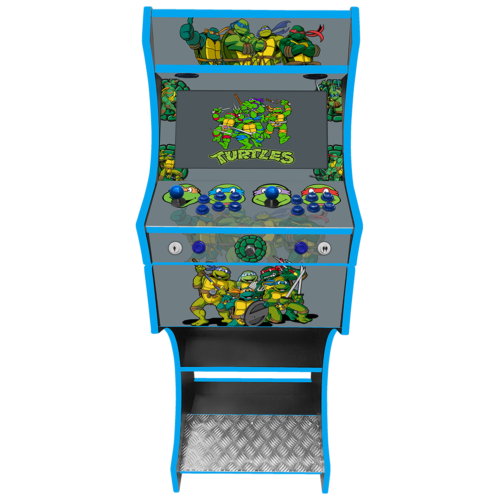 Teenage Mutant Ninja Turtles arcade cabinet left side view