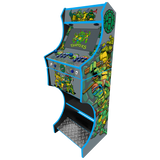 Teenage Mutant Ninja Turtles arcade machine control panel close-up