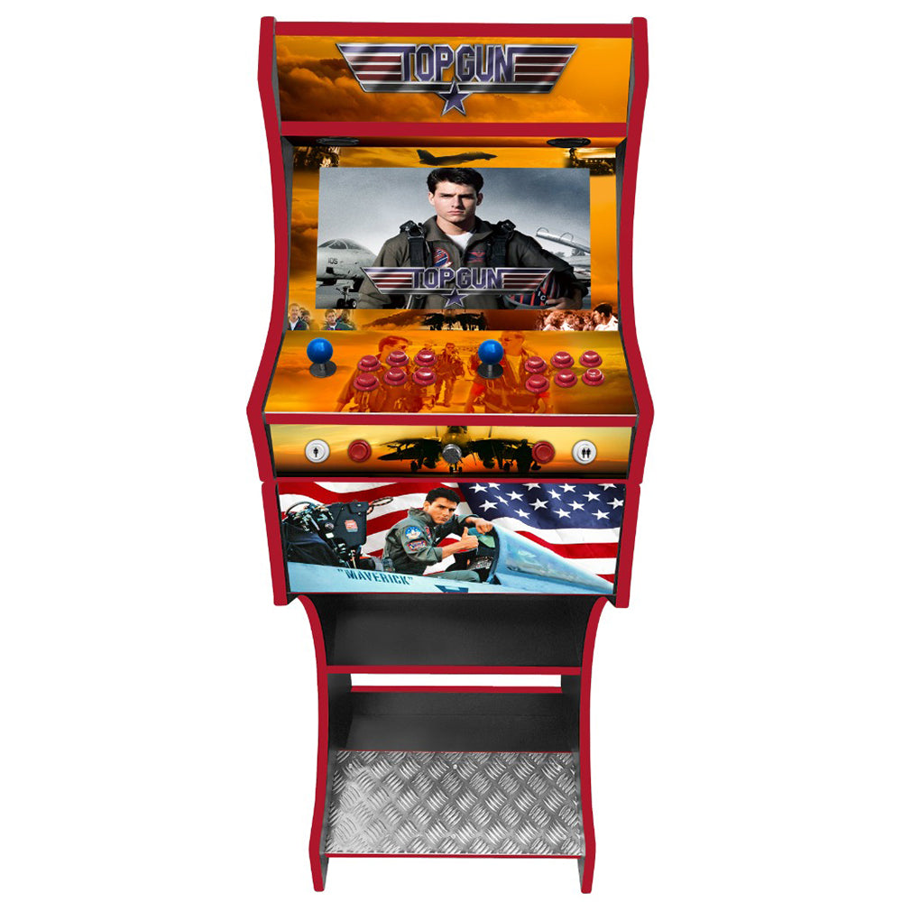 Top Gun arcade cabinet left side view