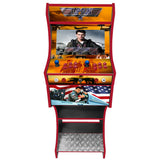Top Gun arcade cabinet left side view