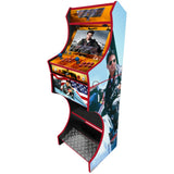Top Gun arcade machine control panel close-up