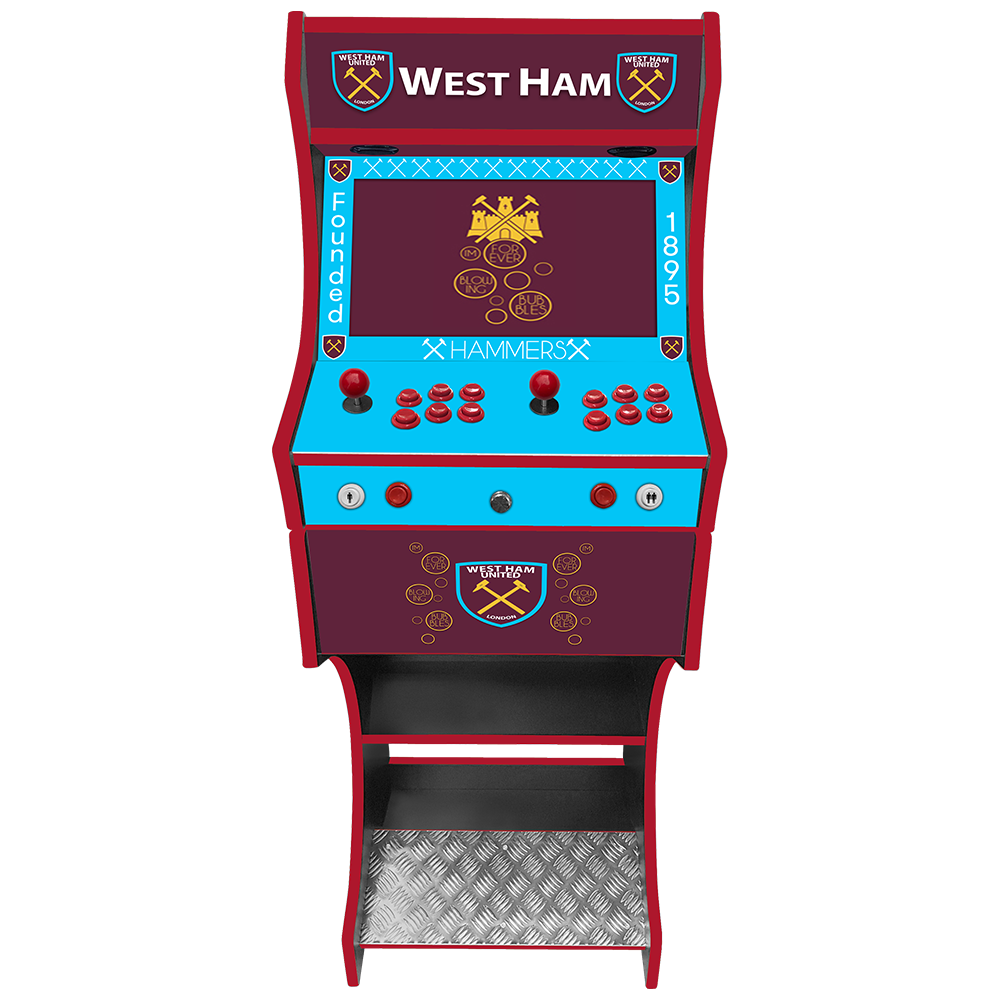 West Ham arcade cabinet left side view