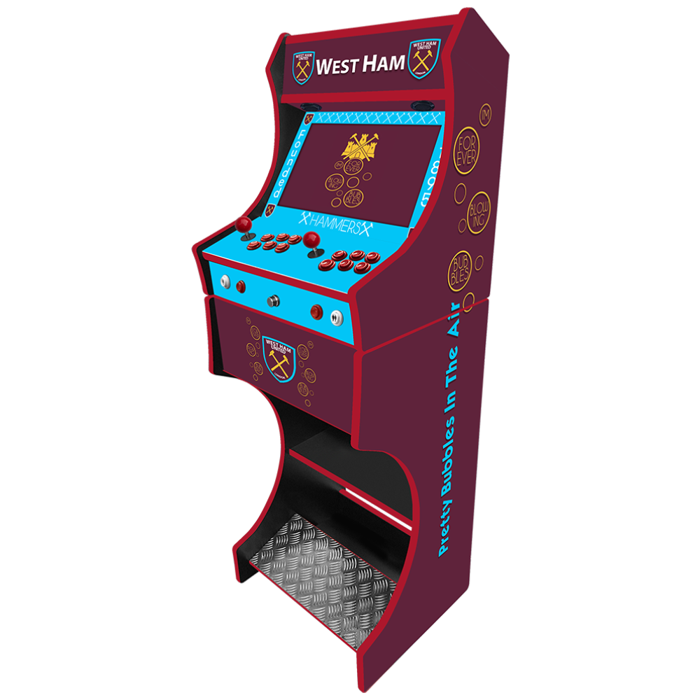 West Ham arcade machine control panel close-up