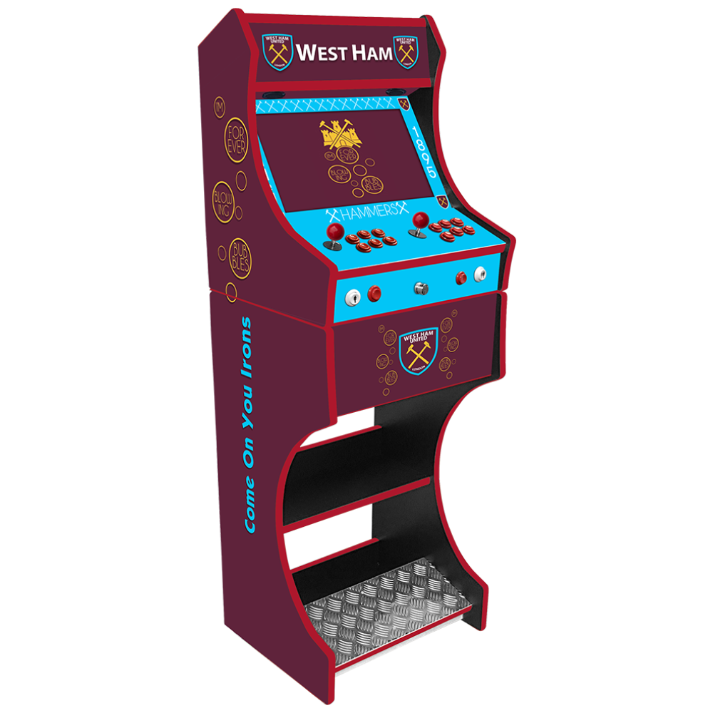 West Ham two-player arcade machine front view