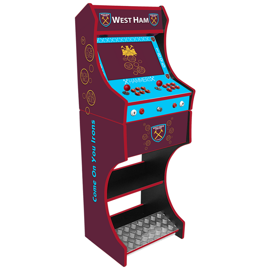 West Ham two-player arcade machine front view