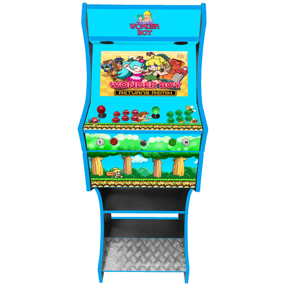Wonder Boy arcade cabinet left side view
