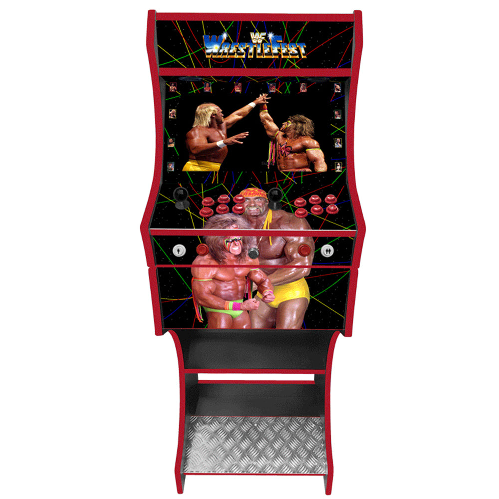 WWF WrestleFest arcade cabinet left side view