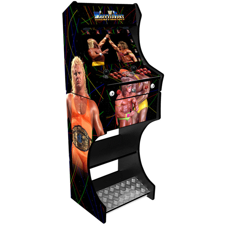 WWF WrestleFest two-player arcade machine front view