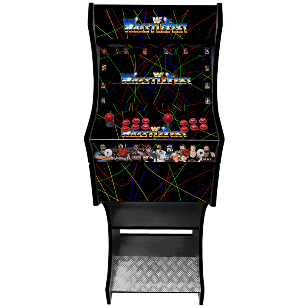 WWF WrestleFest v2 arcade cabinet left side view