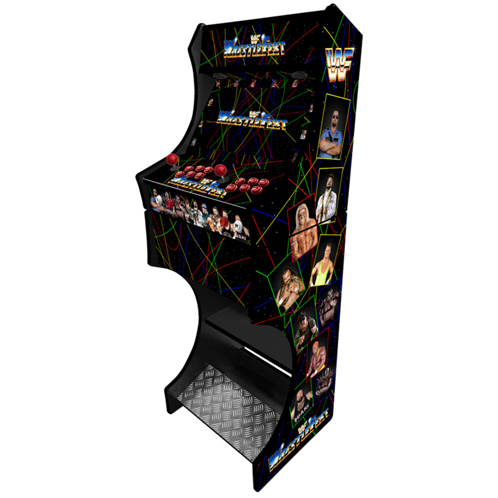 WWF WrestleFest v2 arcade machine control panel close-up