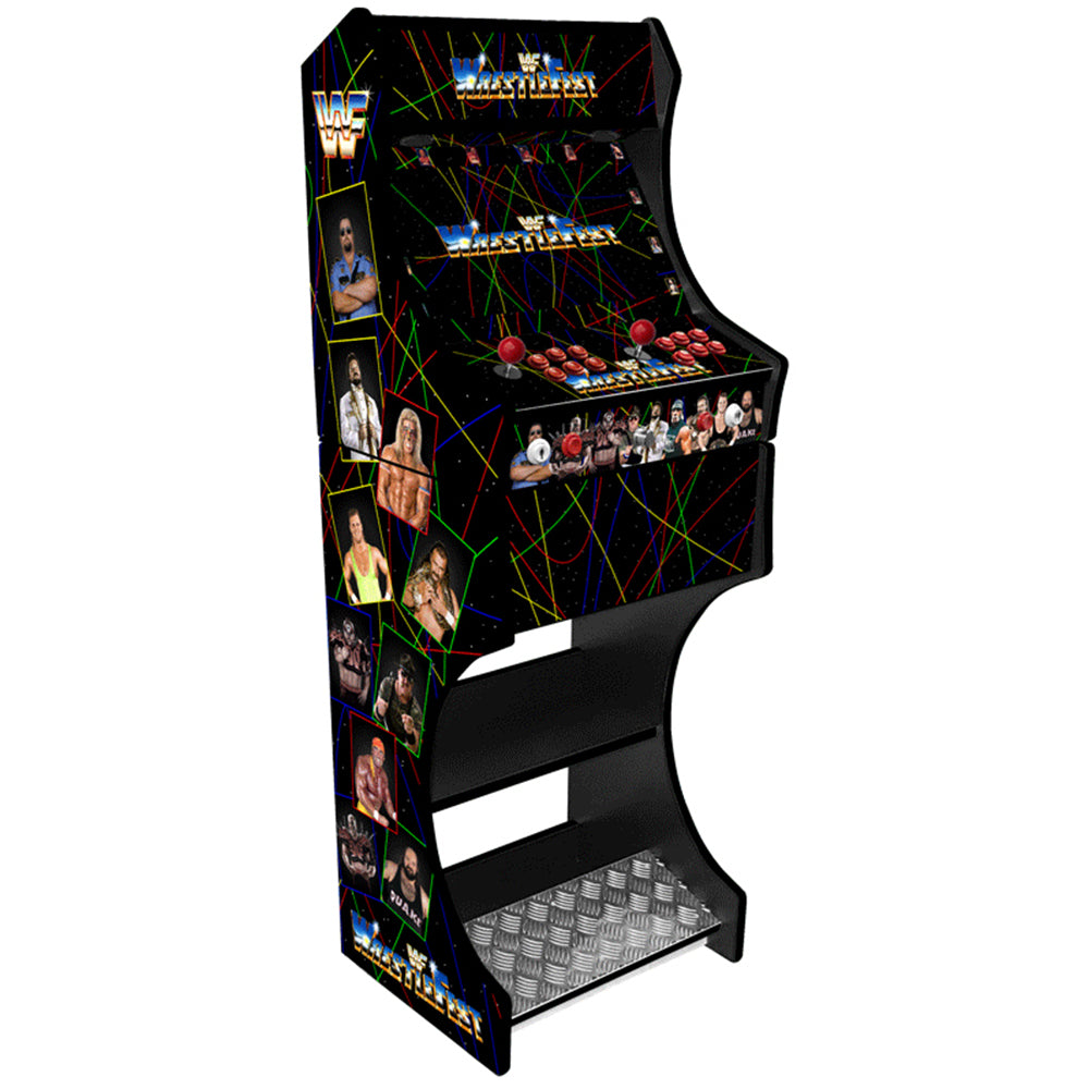 WWF WrestleFest v2 two-player arcade machine front view