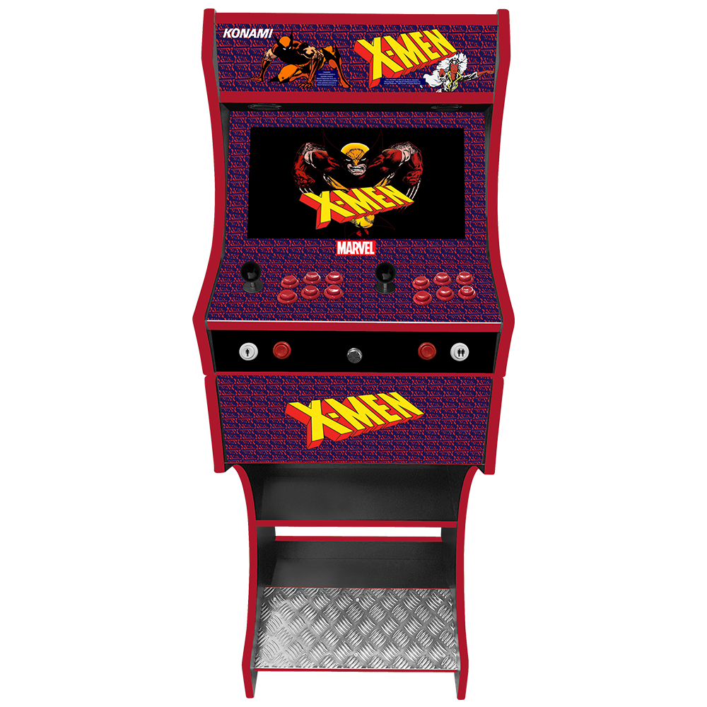 X-Men arcade cabinet left side view
