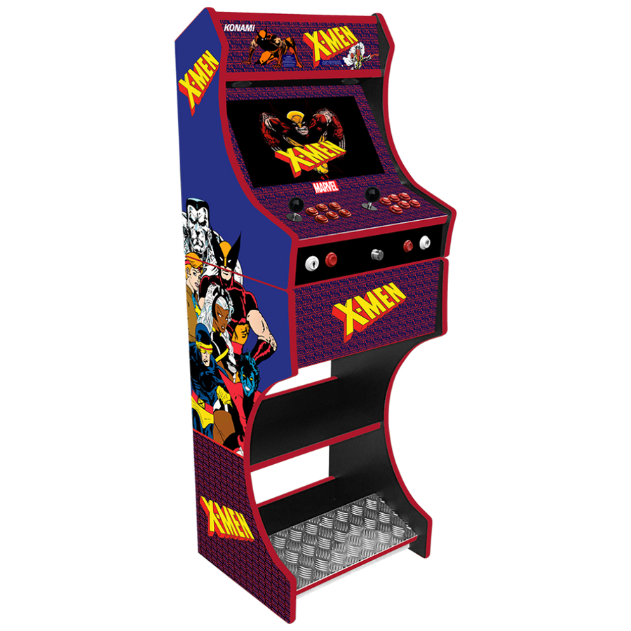 X-Men two-player arcade machine front view