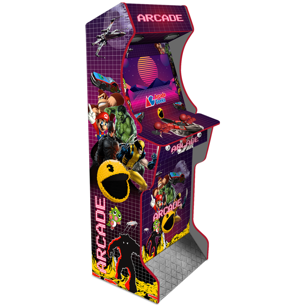AG Elite Arcade Pixel PC arcade machine front angle