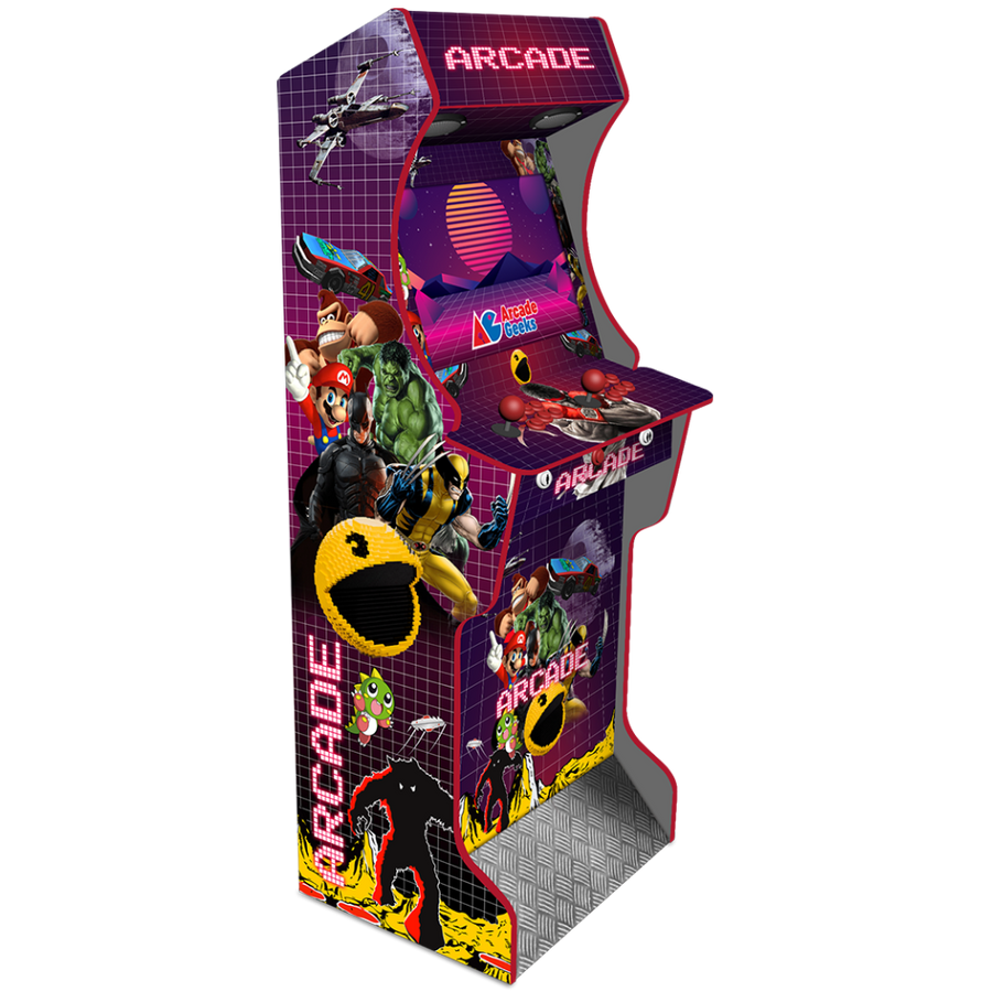 AG Elite Arcade Pixel PC arcade machine front angle