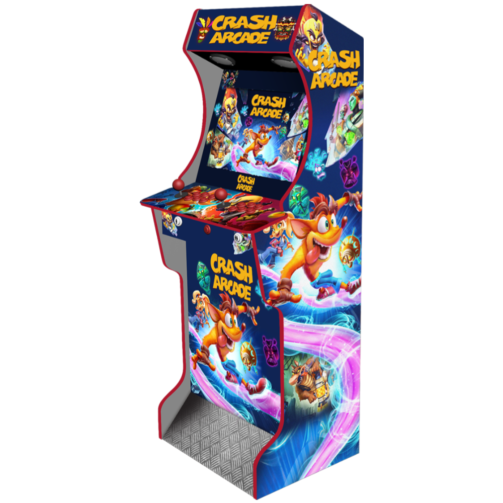 AG Elite Crash Bandicoot PC arcade machine side angle