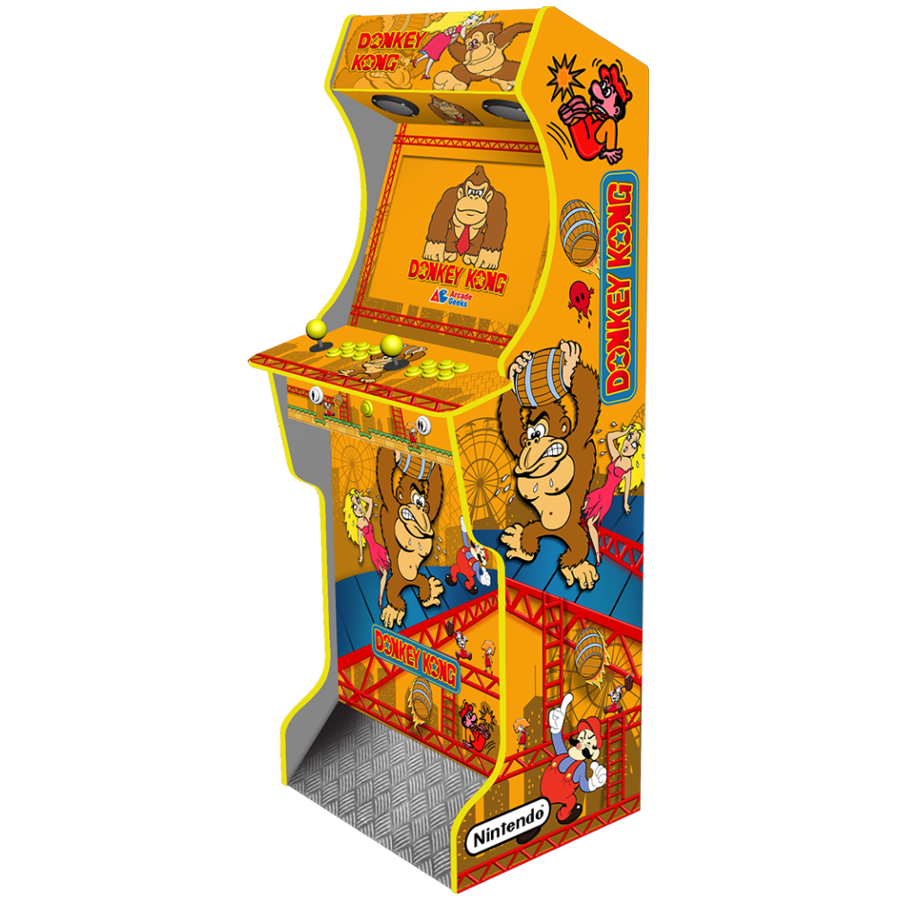 AG Elite Donkey Kong PC arcade machine side angle