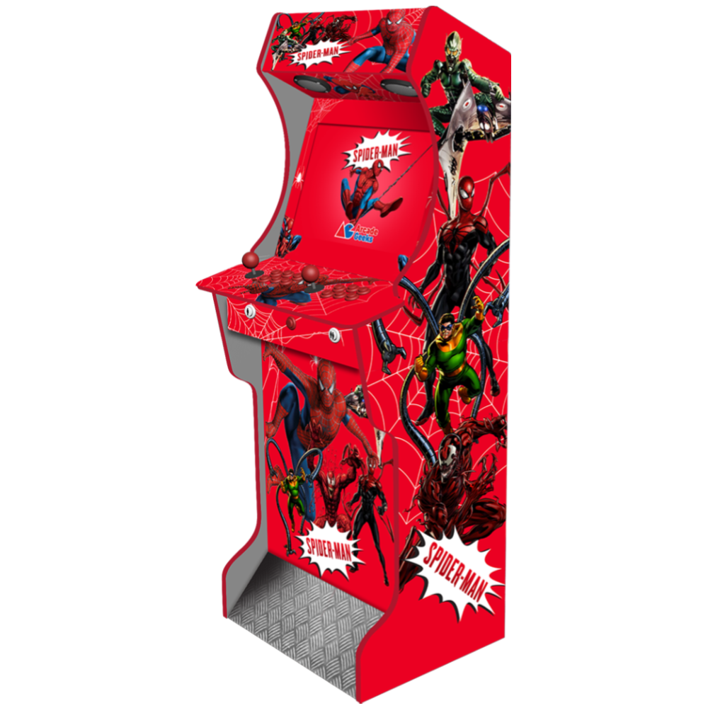 Spider Man AG Elite two-player arcade machine rear view