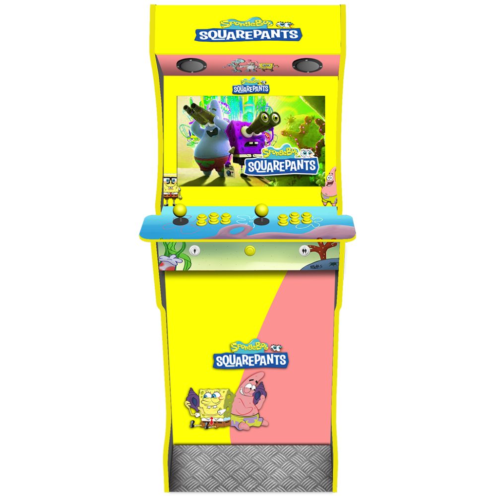 Sponge Bob AG Elite two-player arcade machine side view