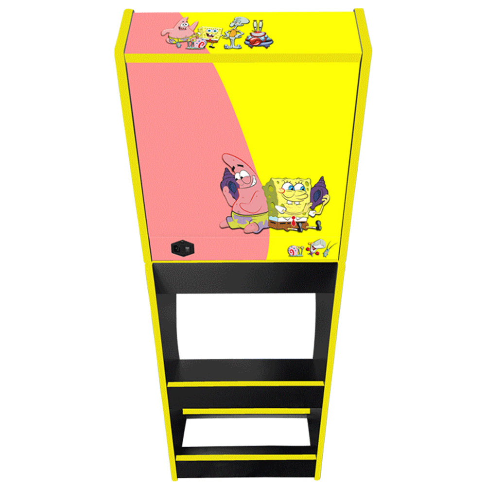 Sponge Bob Square Pants arcade cabinet right-side artwork view