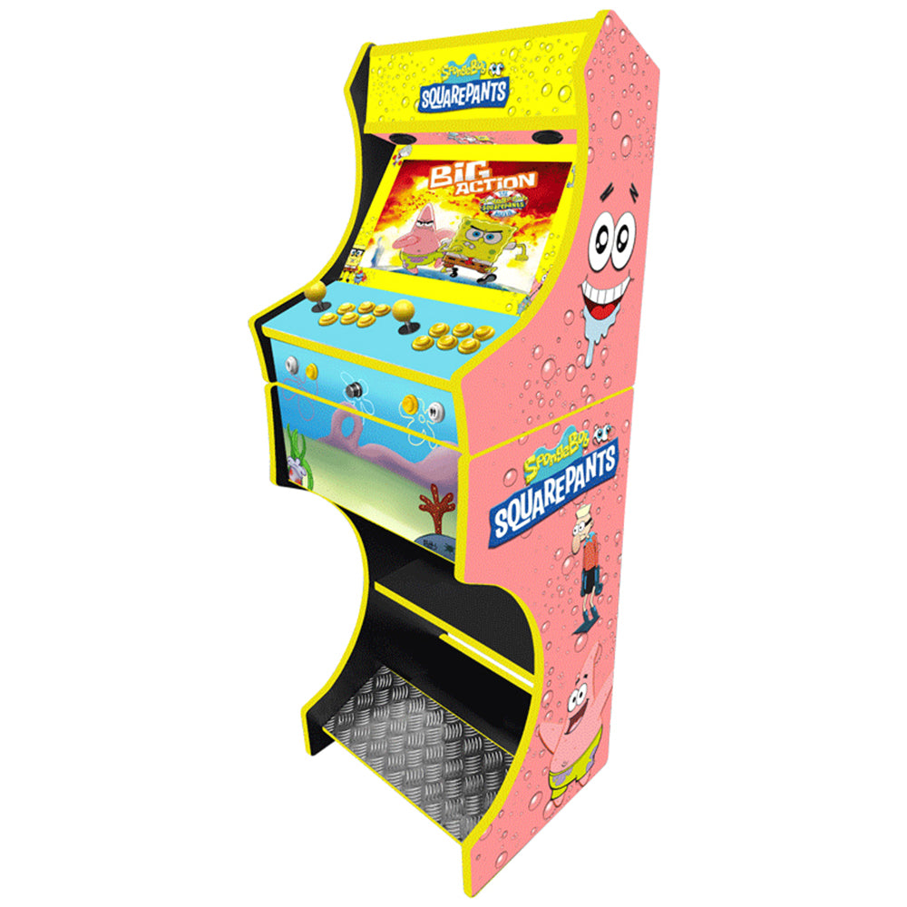 Sponge Bob Square Pants arcade machine two-player control panel