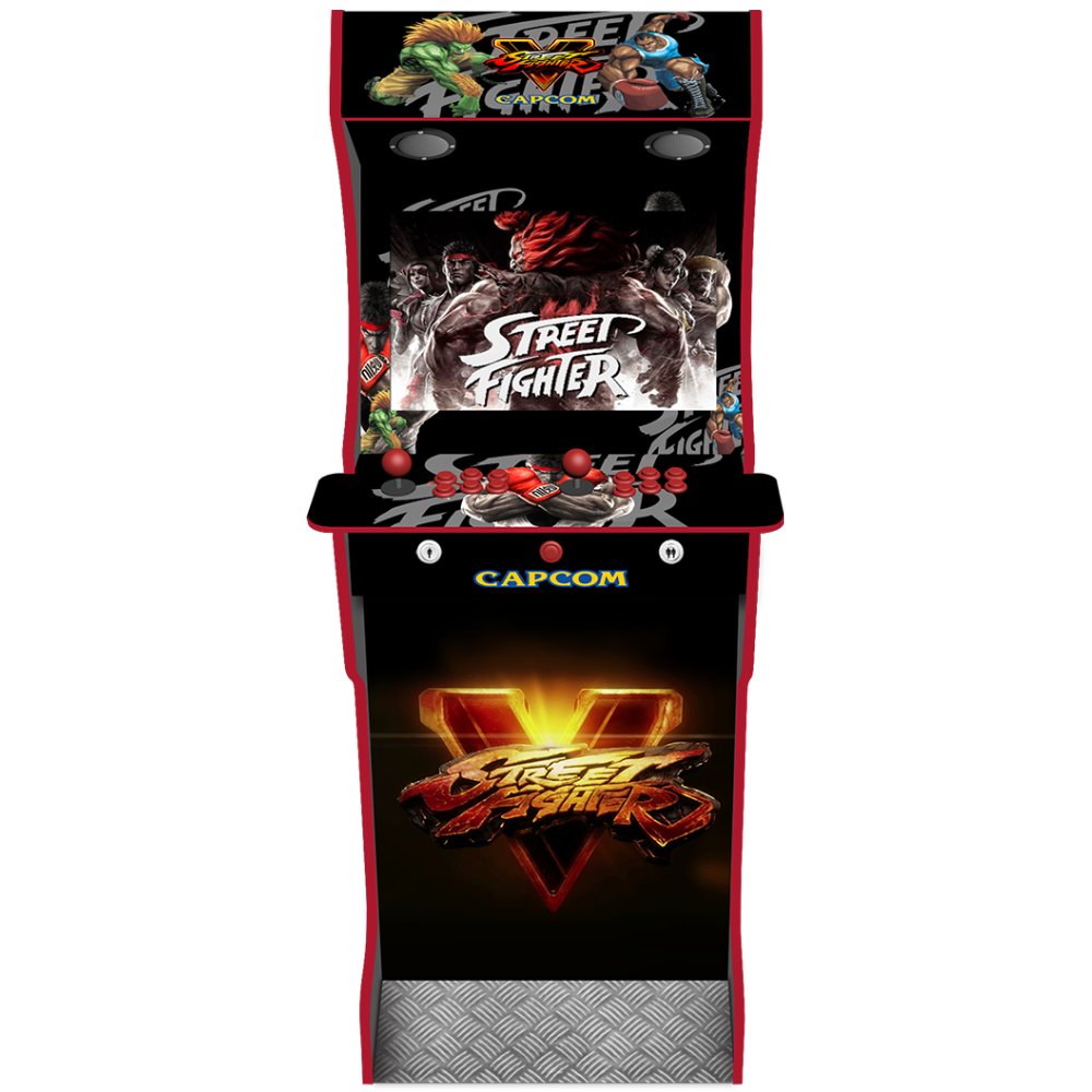 Street Fighter v3 AG Elite two-player arcade machine side view