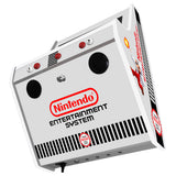NES-themed wall-mounted two-player arcade machine rear view