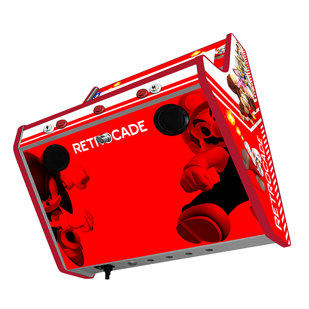 Retrocade wall-mounted two-player arcade machine rear view