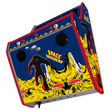 Space Invaders wall-mounted two-player arcade machine rear view