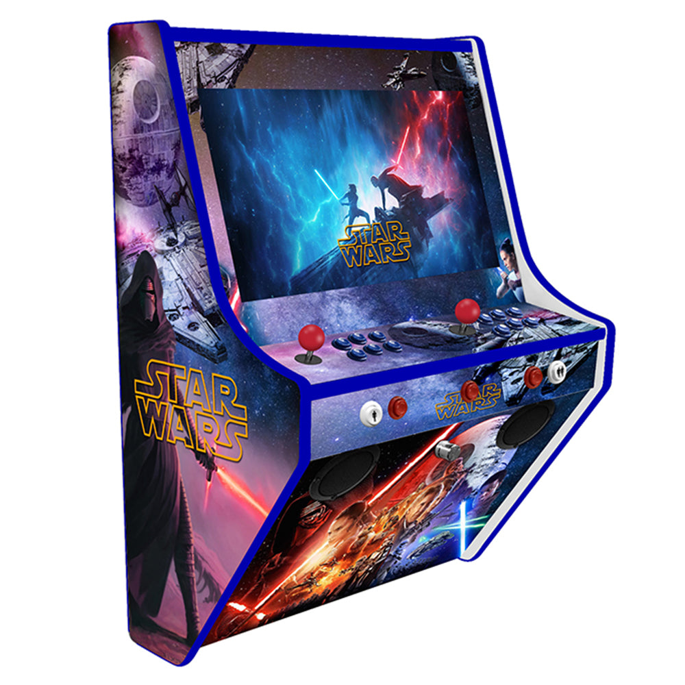 Star Wars wall-mounted two-player arcade machine front-left view