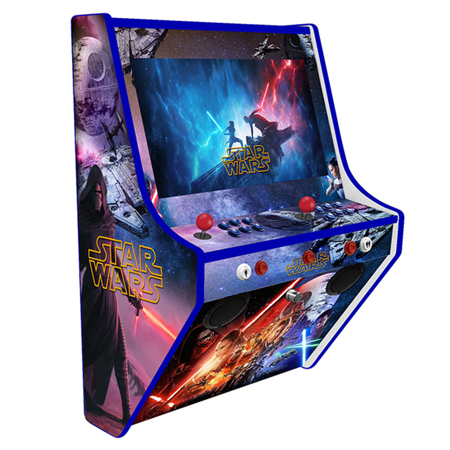 Star Wars wall-mounted two-player arcade machine front-left view