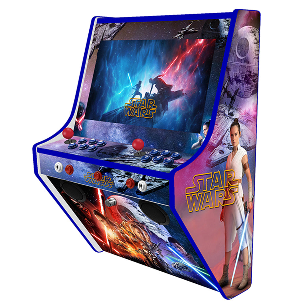 Star Wars wall-mounted two-player arcade machine front-right view