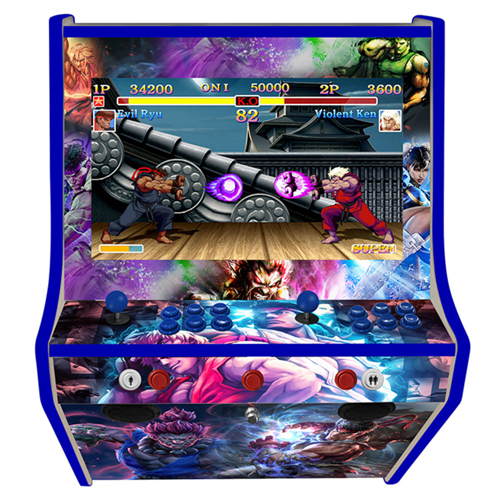 Street Fighter wall-mounted two-player arcade machine front view